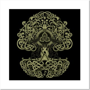 Tree of Life Yggdrasil Norse Pagan Viking Mythology Posters and Art